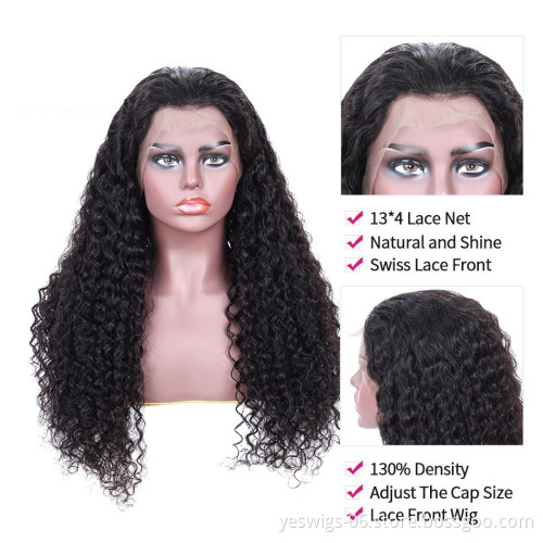 Wholesale Brazilian Virgin Hair Lace Front Wig Deep, Unprocessed Remy Hair 13*4 Lace Front Wigs For Black Women